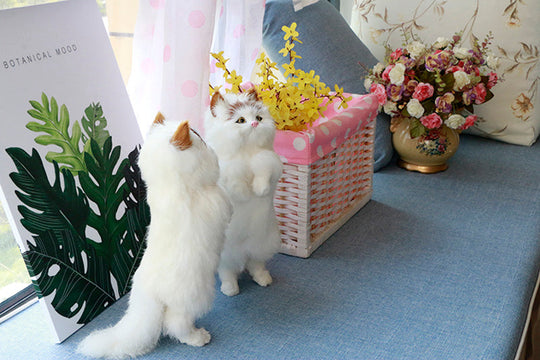 Niedliche Plüschkatze Dekoration für Zuhause und Büro 4