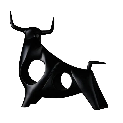 Nordische Stierskulptur für die Heimdekoration 0