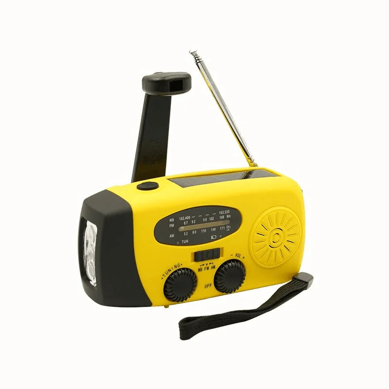 Notfall-Solarradio mit Handkurbel und LED-Taschenlampe 13