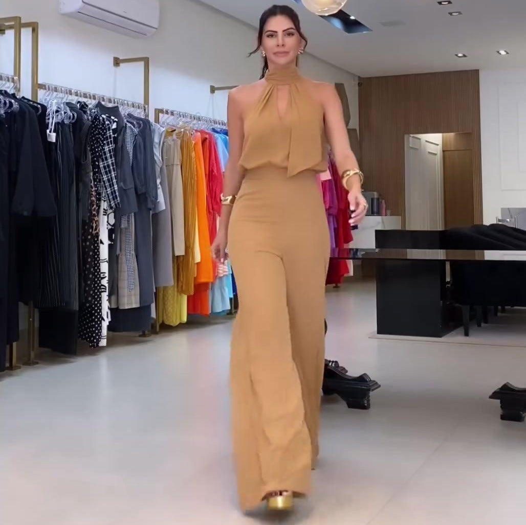 Variant image for Damen Jumpsuit Elegant Sommer Polyester für Stilvolle Anlässe-13