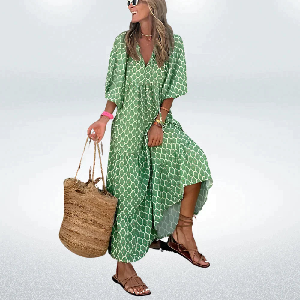 Variant image for Damen Freizeitkleid Modernes Design Baumwollmix Bequem-1