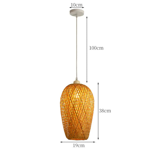 Pendelleuchte Rattan Stilvoll für Wohn- und Schlafzimmer 15