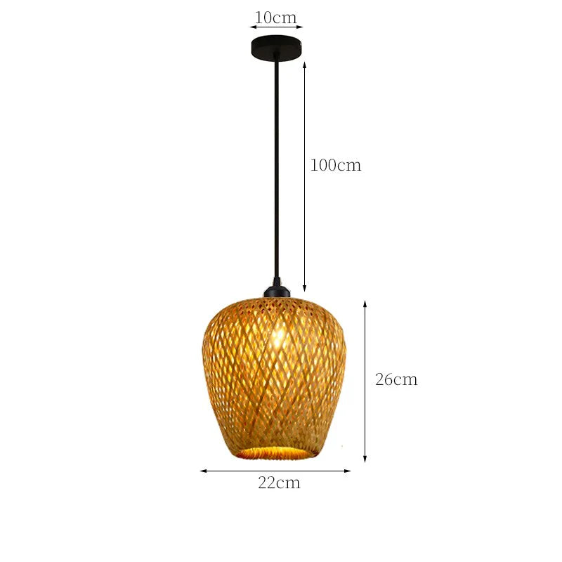 Pendelleuchte Rattan Stilvoll für Wohn- und Schlafzimmer 9