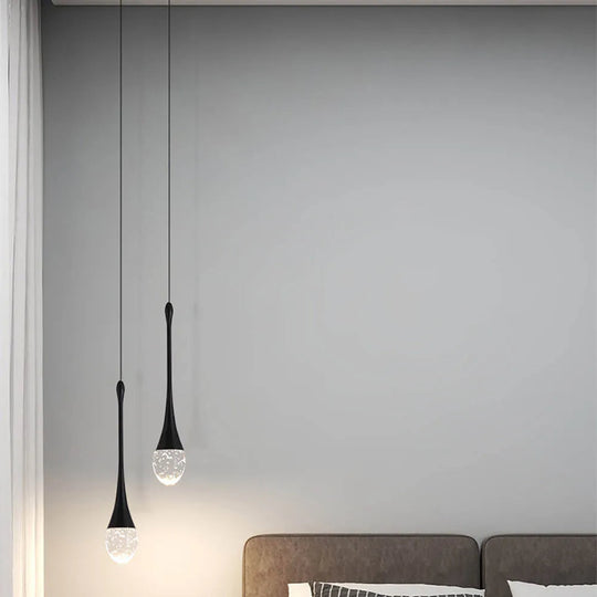 Pendelleuchte Tropfenform für Esszimmer und Wohnzimmer, Hängelampe mit Warmweißem Licht 8