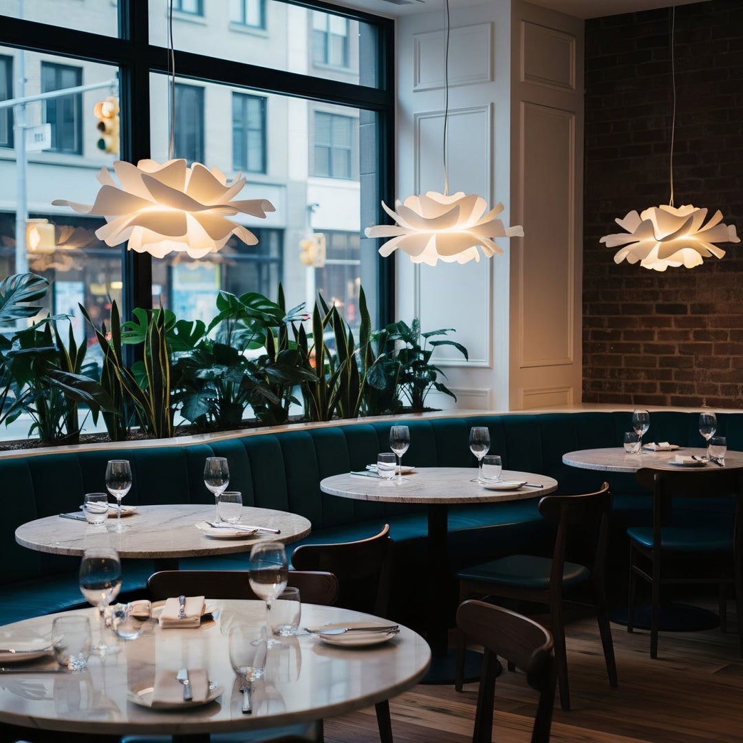 Pendelleuchte für Esszimmer und Wohnzimmer im Lotusdesign 7