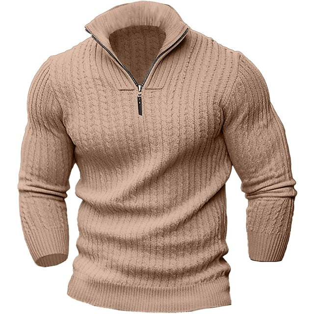 Variant image for Herrenpullover Zipper Stilvoller Komfort Aus Weichem Stoff-7