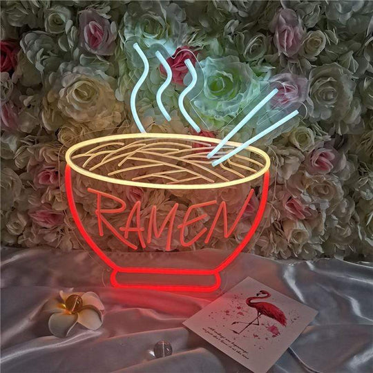 Ramen Neonlichtschild für Fans, Modernes Deko-Element für Küche und Wohnraum 0