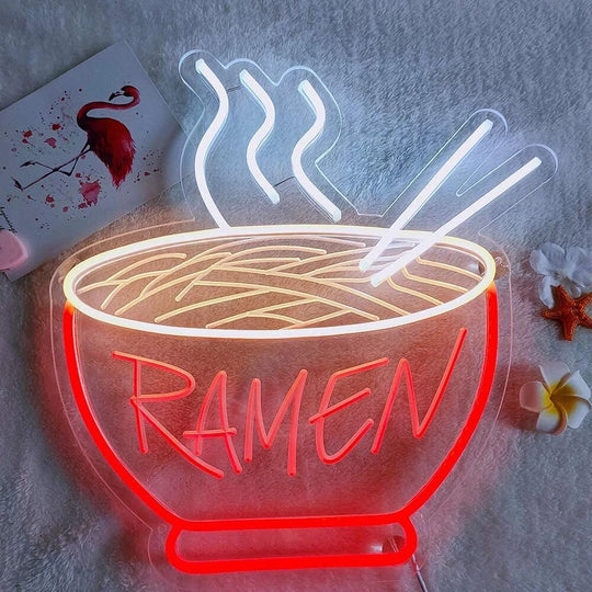 Ramen Neonlichtschild für Fans, Modernes Deko-Element für Küche und Wohnraum 4
