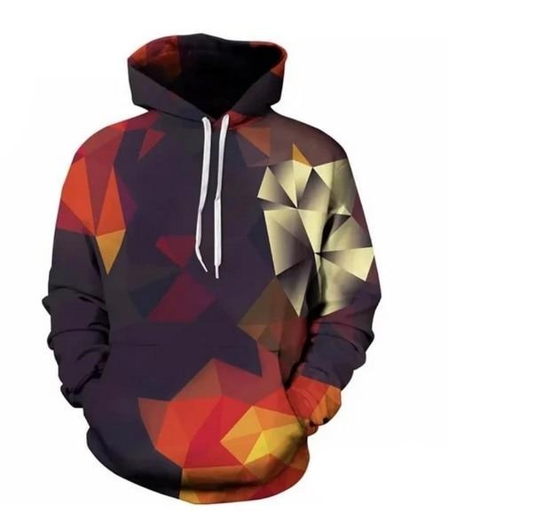 Realistische 3D-Gedruckte Stylische Hoodies