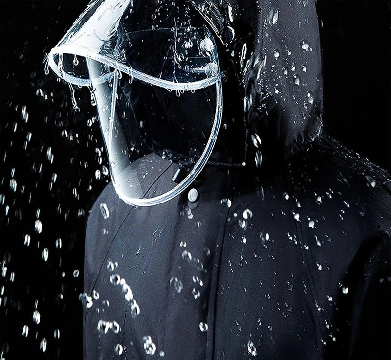 Regenanzug für Erwachsene, wasserdicht, vielseitig einsetzbar für Motorrad und E-Bike 1