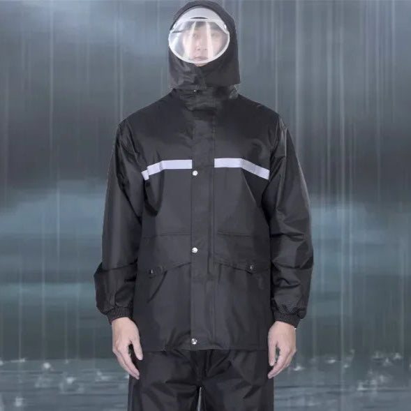 Regenmantel und Regenhose Set für Motorrad und E-Bike 1