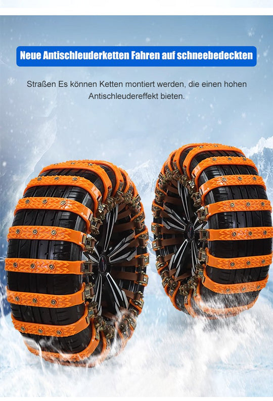 Reifenkette für Autos Rutschfest für Schnee und Eis 4