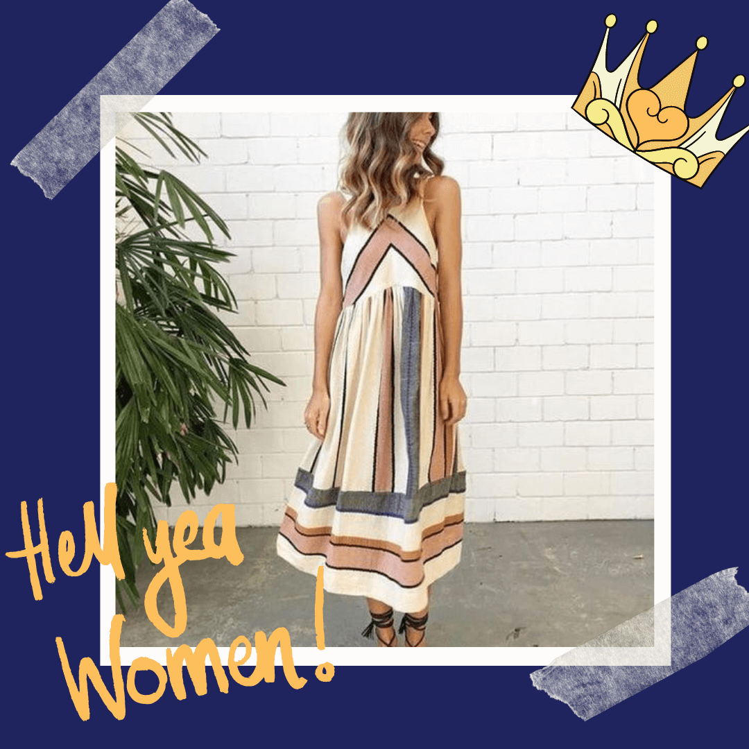 Retro Ärmelloses Sommerkleid