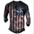 Retro Totenkopf Langarm-T-Shirts