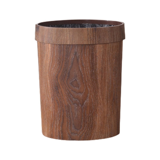 Retro Mülleimer Küchendesign mit Holzmaserung für Küche und Büro, 8L Abfalleimer 4