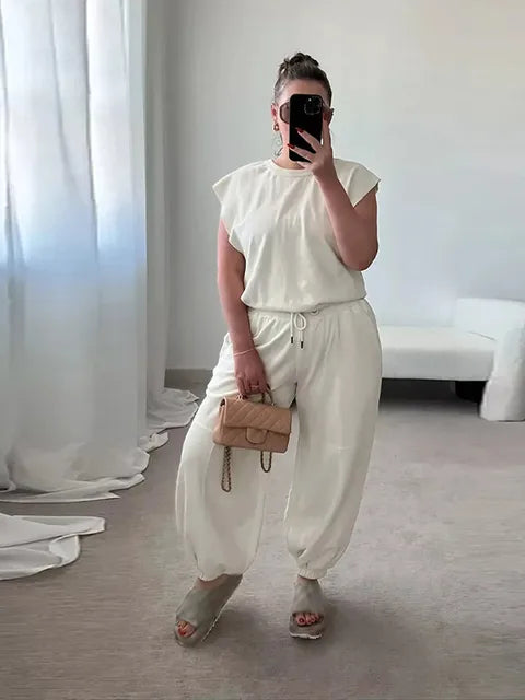 Variant image for Damen Jumpsuit Lässig mit Kordelzug und Offenem Rücken aus Polyester-8