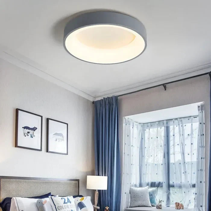 Runde LED Deckenleuchte im Skandinavischen Stil für Wohnzimmer und Schlafzimmer 1
