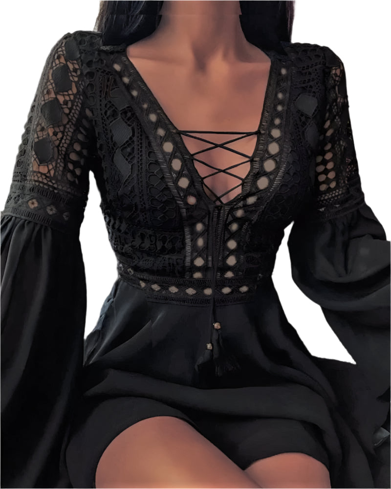 Damen Festliches Kleid Eleganter Schnitt Polyester für Hochzeitsgast 1