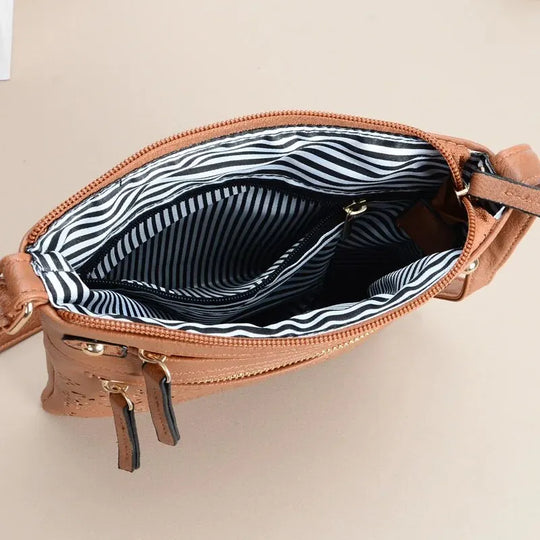 Damen Umhängetasche Retro Chic Kunstleder für Alltag und besondere Anlässe 5