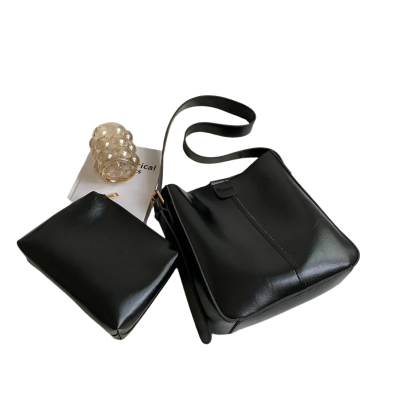 Damen Umhängetasche Vintage Chic aus Leder für Alltag und besondere Anlässe 1