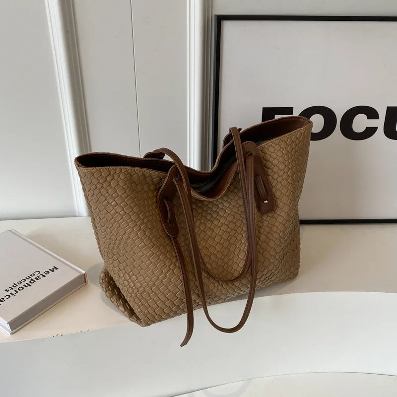 Variant image for Damen Umhängetasche Geflochtenes Design Kunstleder für Alltag und Freizeit-4