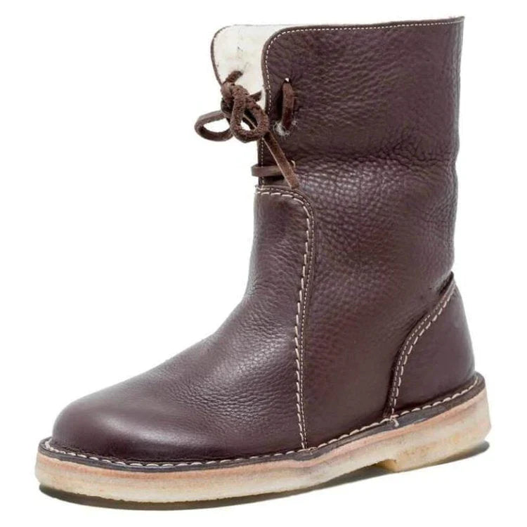 Variant image for Damen Stiefel Wasserdicht mit Wollfutter und Naturleder in Relaxed Fit-28