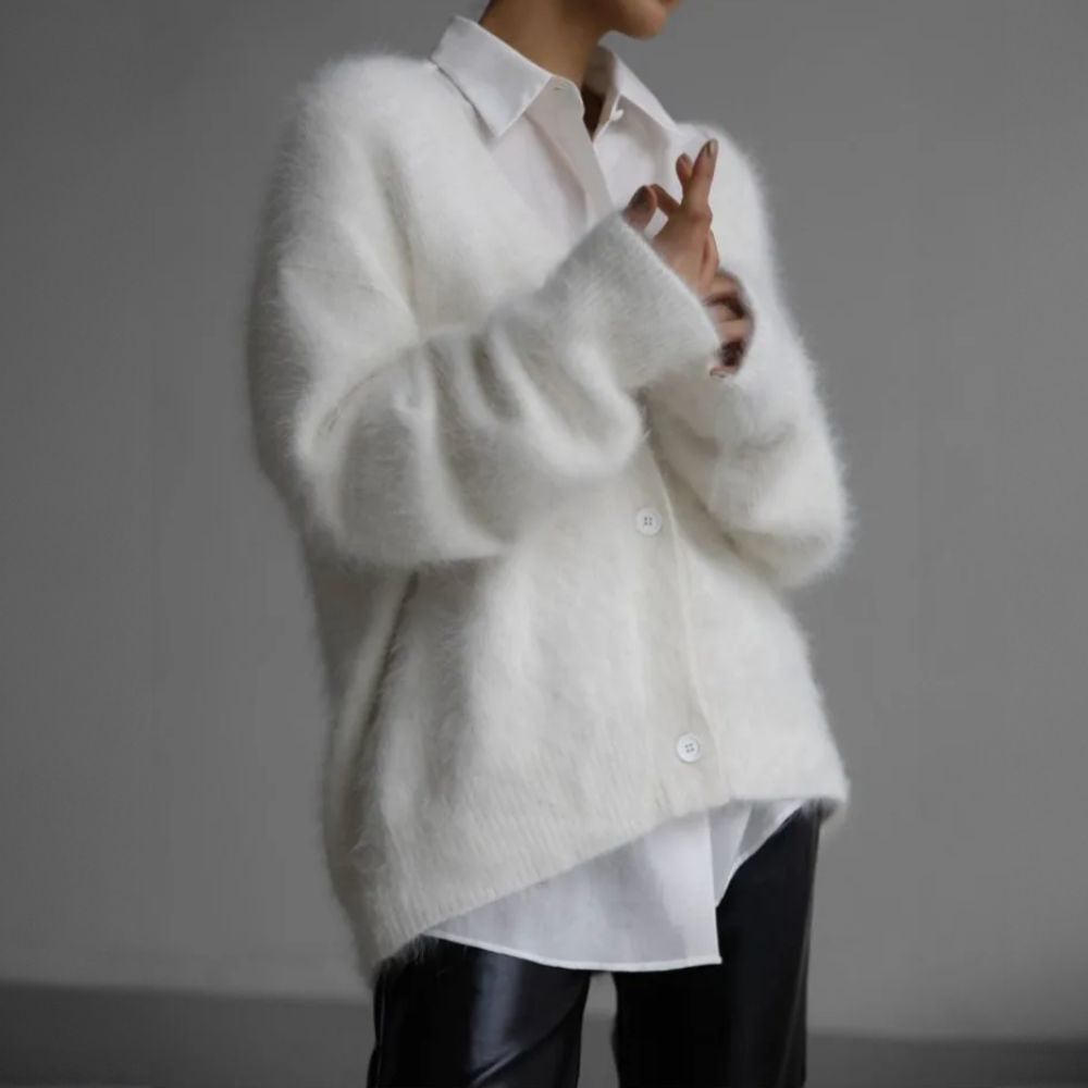 Variant image for Damen Strickjacke Elegantes Design Hochwertige Baumwollmischung-7