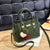 Damenhandtasche aus Leder mit Quaste
