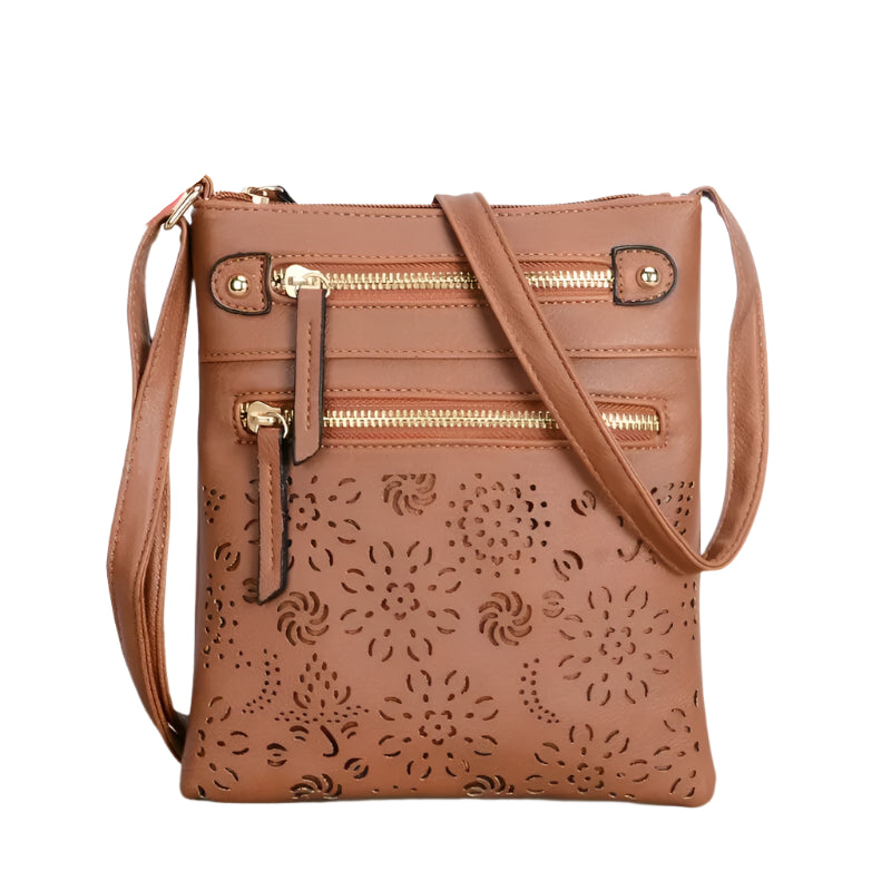 Damen Umhängetasche Retro Chic Kunstleder für Alltag und besondere Anlässe 1