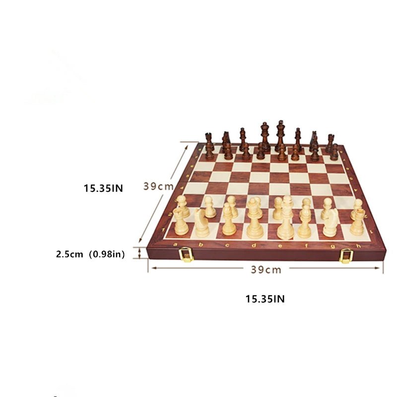 Schachspiel Faltbar für Strategisches Spielen – Elegantes Schachbrett für Turniere und Zuhause 3