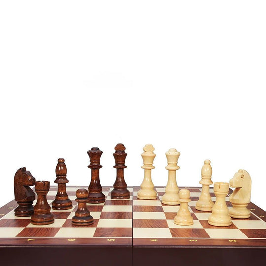 Schachspiel Faltbar für Strategisches Spielen – Elegantes Schachbrett für Turniere und Zuhause 5