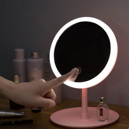 Schminkspiegel mit Licht und Touch-Funktion – Kompakter Kosmetikspiegel Beleuchtet für Perfekte Make-up-Anwendungen 0