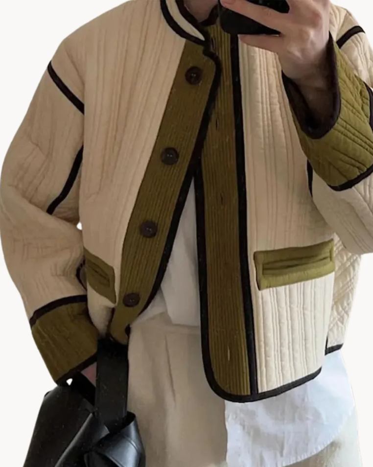 Damenjacke Stilvoll Vielseitig Polyester-Baumwollmischung 4