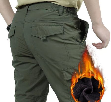 Herren Cargohose Winterfest Robustes Material mit Praktischen Taschen-1