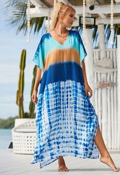 Variant image for Damen Boho Kleid Lang Mit Grafischem Druck Aus 100% Polyester-9