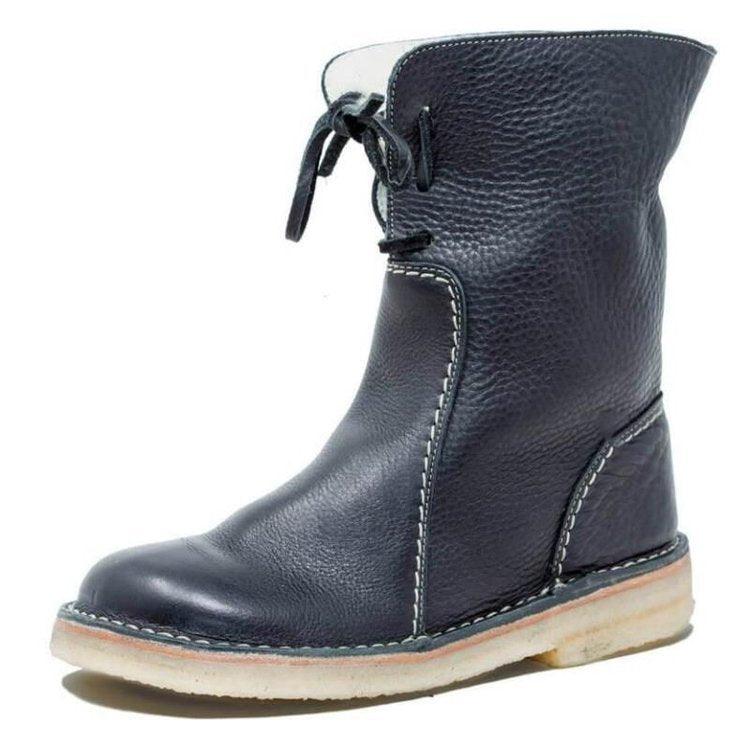 Damen Stiefel Wasserdicht Fleece mit Weichem Wollfutter 3