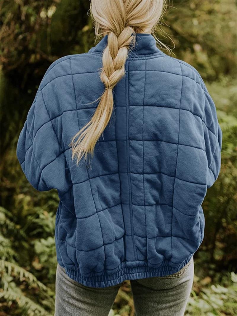 Damenjacke Winterjacke Modern Polyester-Mischung mit Fleece-Innenfutter-6