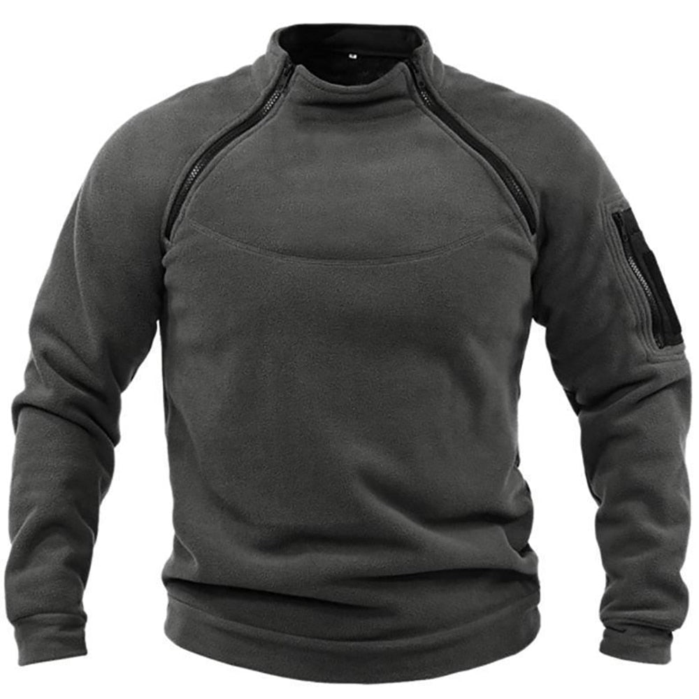 Herren Jagdweste Taktisch Fleece Warm Wetterfest Mit Praktischen Taschen 2