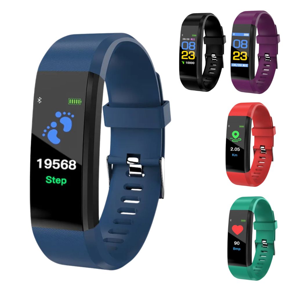 Senioren Smartwatch mit Gesundheitsmonitor und Schrittzähler 0