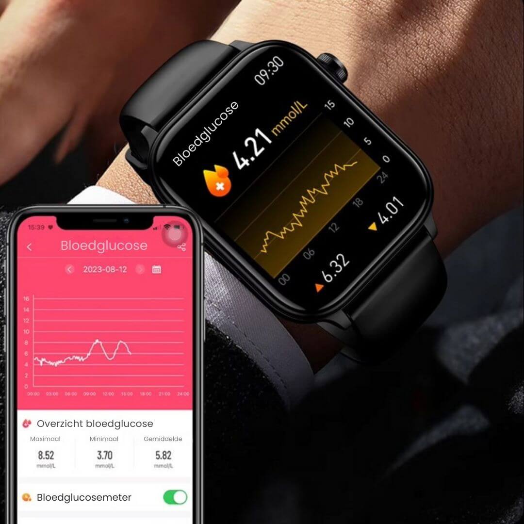 Senioren Smartwatch mit Gesundheitsüberwachung und GPS Tracking, Smart Watch mit Notruf für Senioren 5