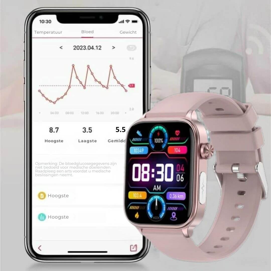 Senioren Smartwatch mit Gesundheitsüberwachung und GPS Tracking, Smart Watch mit Notruf für Senioren 6