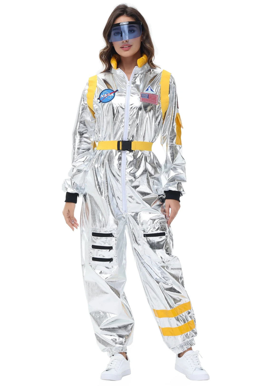 Silbernes Astronauten Kostüm für Männer und Frauen 5