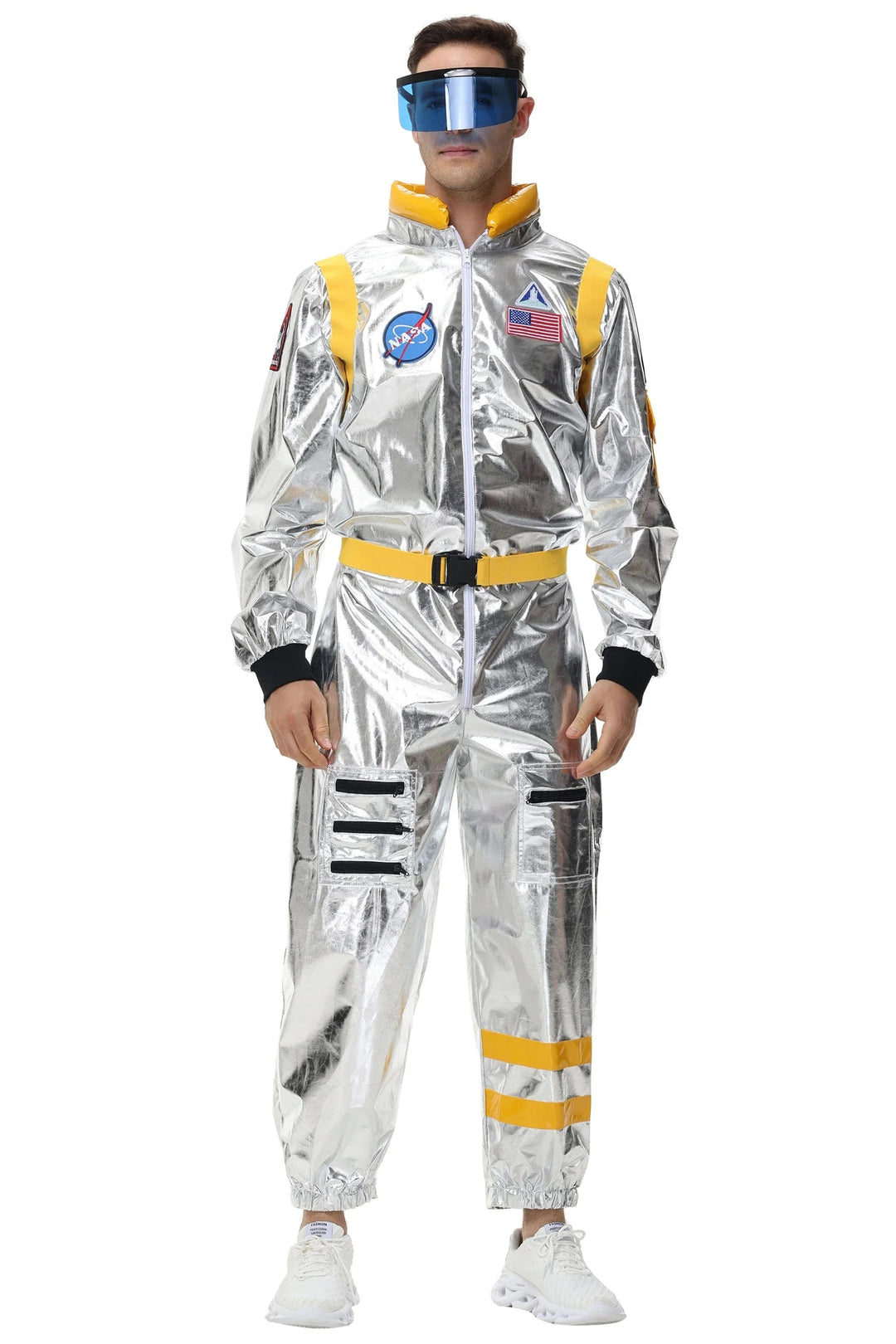 Silbernes Astronauten Kostüm für Männer und Frauen 6