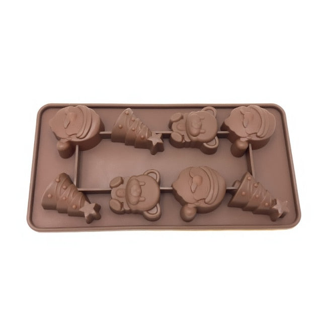 Silikon Backform Herz Blumen für kreative Kuchen und Schokoladenkreationen 10