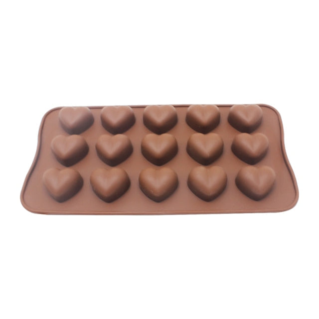 Silikon Backform Herz Blumen für kreative Kuchen und Schokoladenkreationen 20