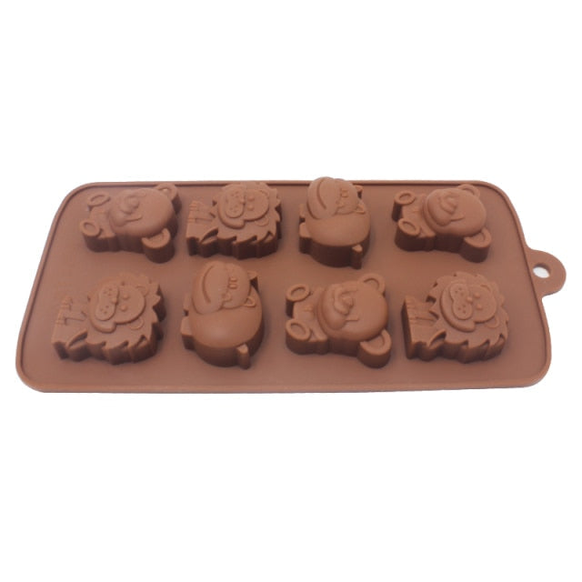 Silikon Backform Herz Blumen für kreative Kuchen und Schokoladenkreationen 6