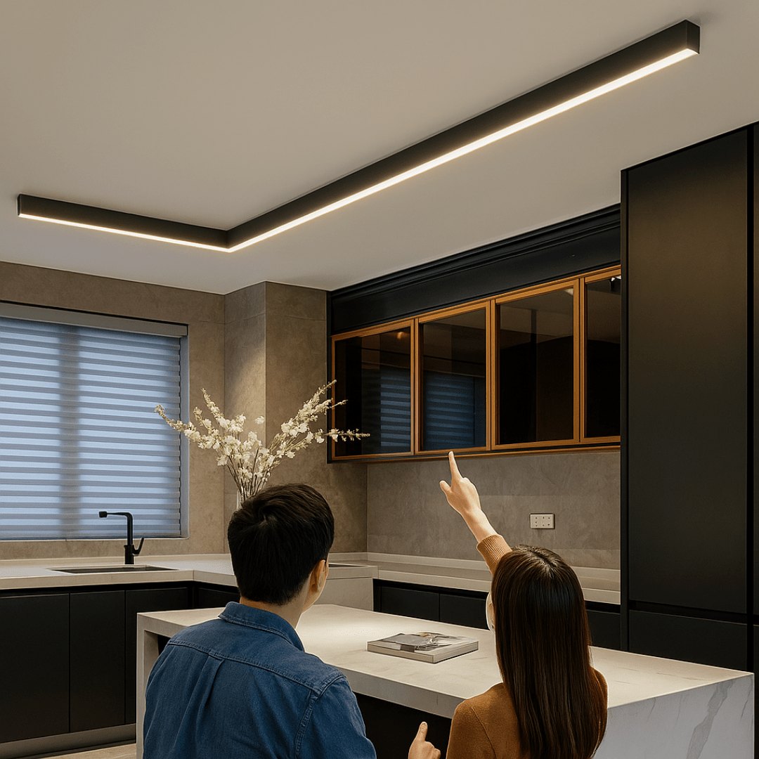 Skandinavische Deckenlampe LED Für Wohnzimmer - Minimalistisches Design, Energieeffizient, Einfache Montage 3