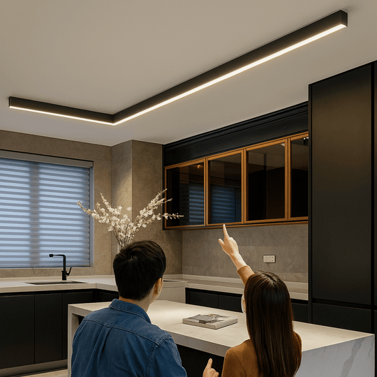 Skandinavische Deckenlampe LED Für Wohnzimmer - Minimalistisches Design, Energieeffizient, Einfache Montage 3