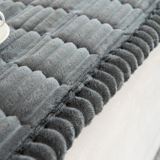 Sofaüberwurf mit Plissierten Kanten für Gemütliche Wohnräume 4