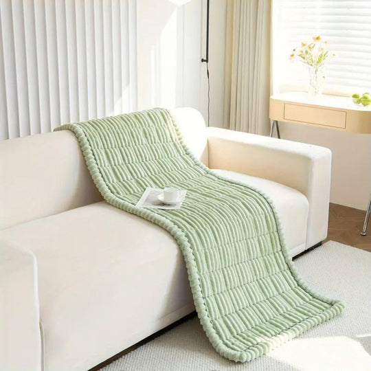 Sofaüberwurf mit Plissierten Kanten für Gemütliche Wohnräume 6